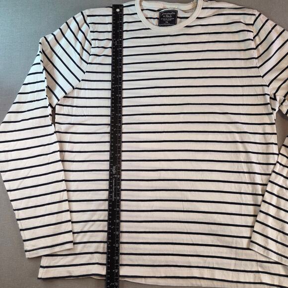 Abercrombie & Fitch Women’s XXL Striped Cotton Crewneck Long Sleeve Sweater - Picture 4 of 12